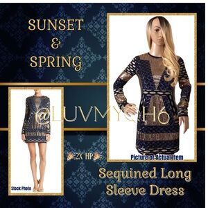 Sunset & Spring Sequined Dress 🎉2X HP🎉